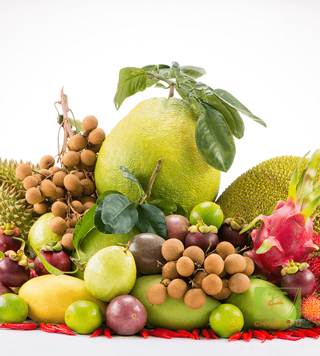 Seasonal fruit growing on farm